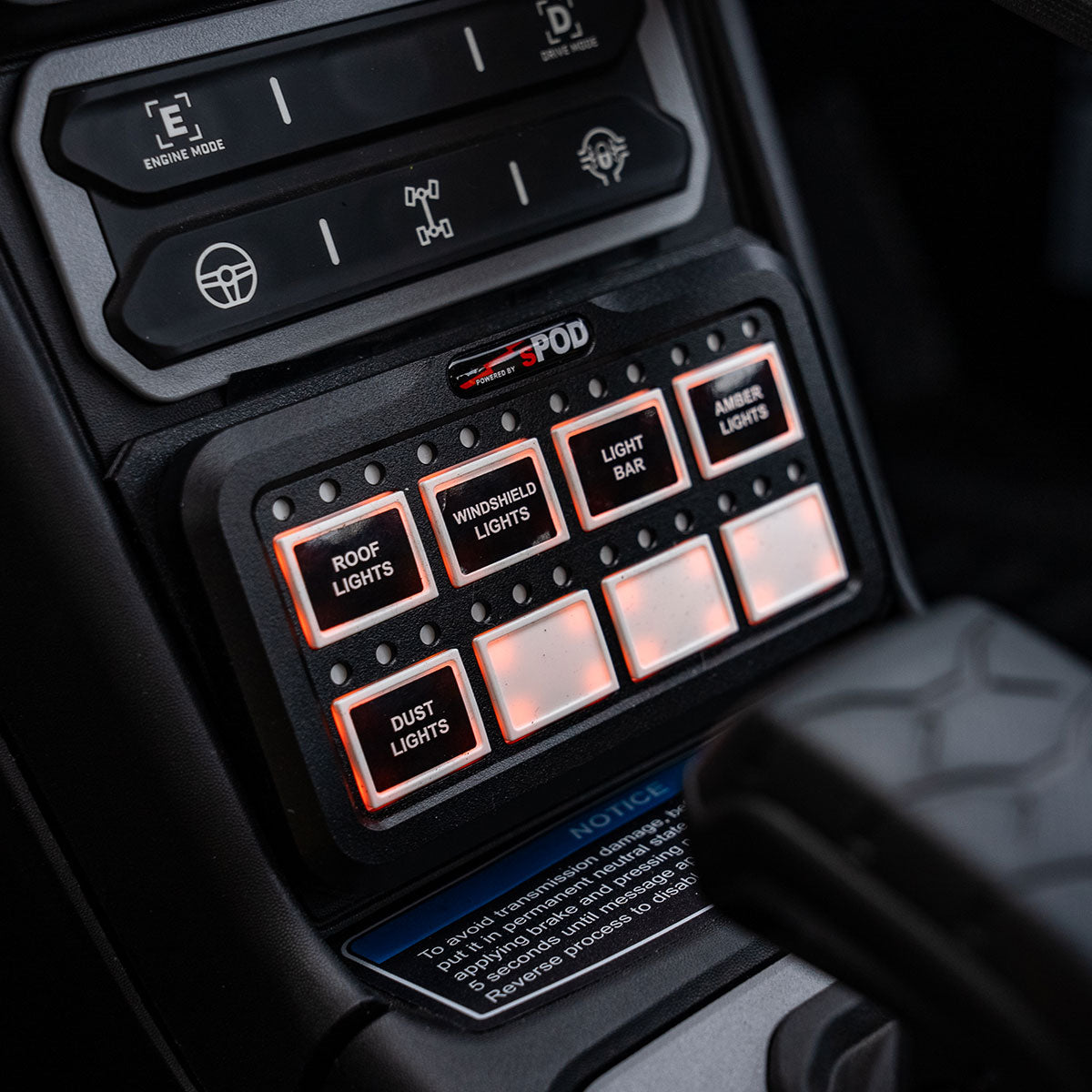 S-POD Can-Am, Maverick R, HD BantamX Center Console Kit