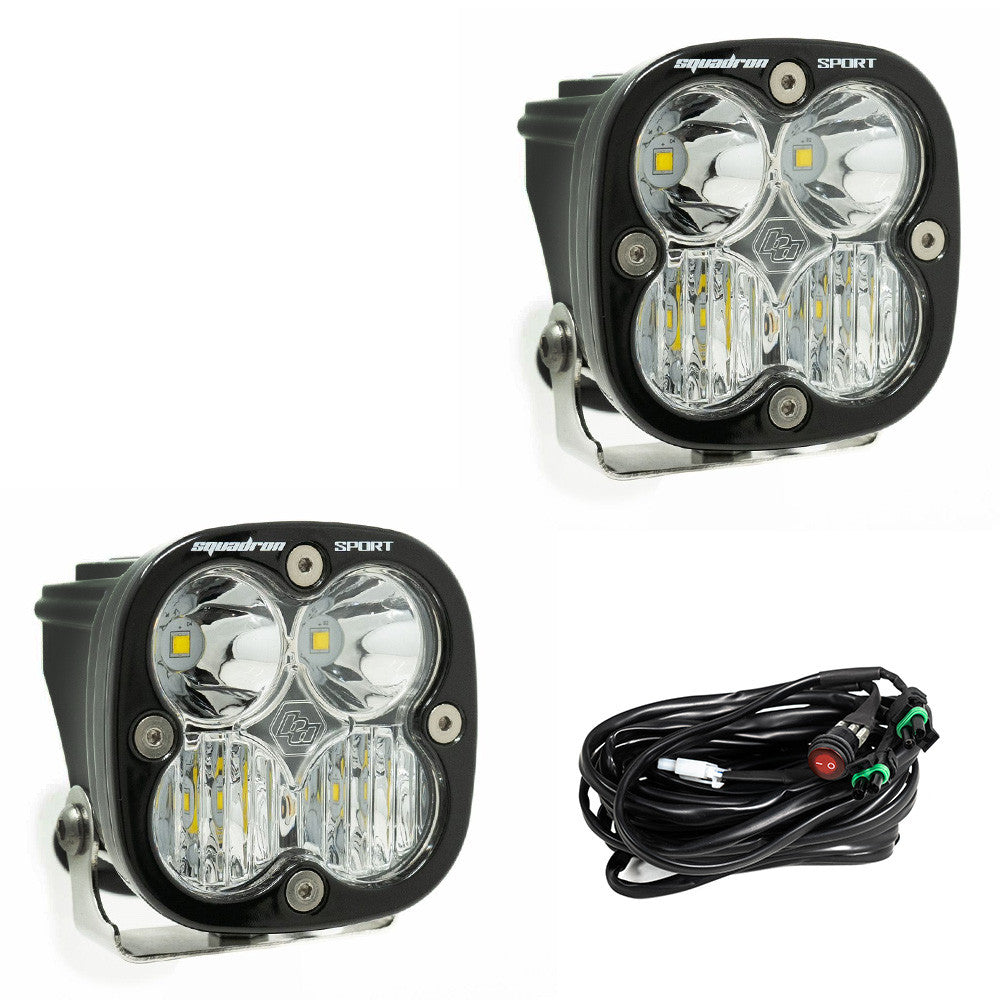 Paire De LED Baja Designs XL Sport Ambre – Conduite/Combo – Universel Kit