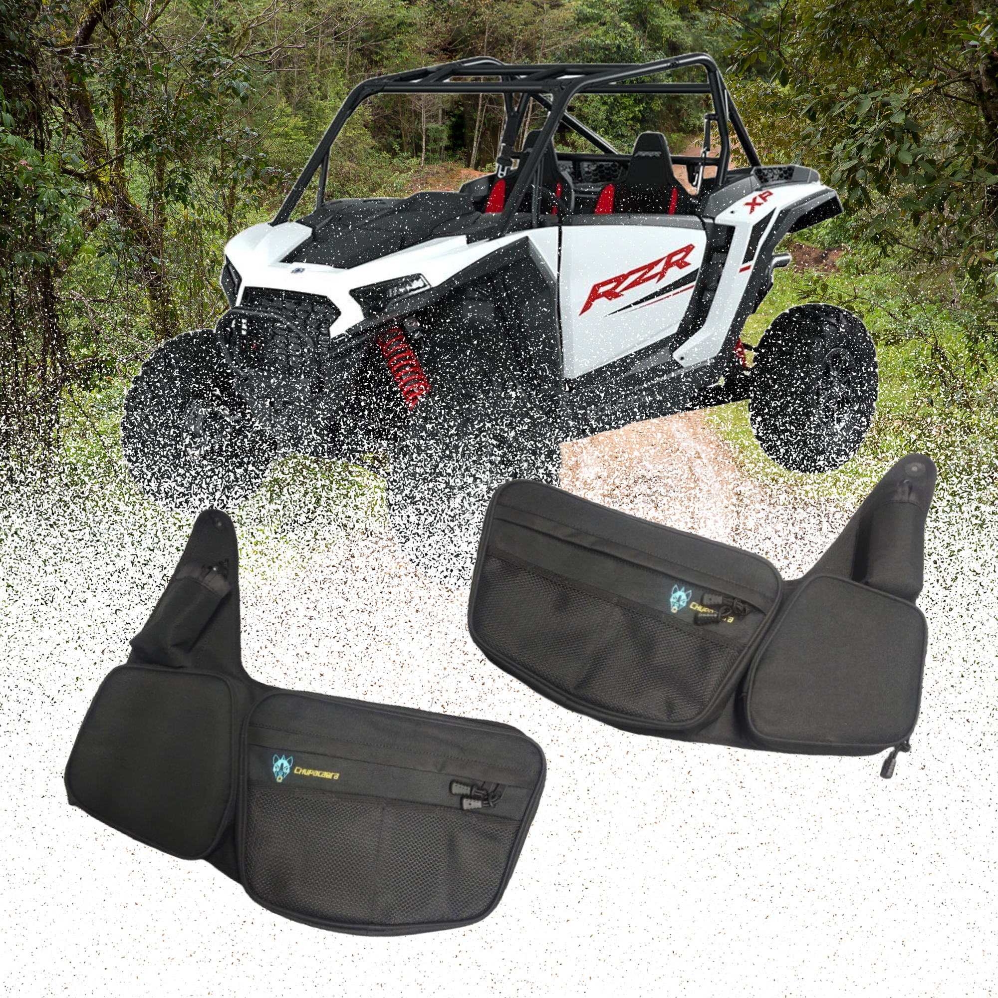 2024+ RZR XP 1000 Front Door Bags Driver and Passenger Side 2024+ RZR XP 1000 Front Door Bags Driver and Passenger Side