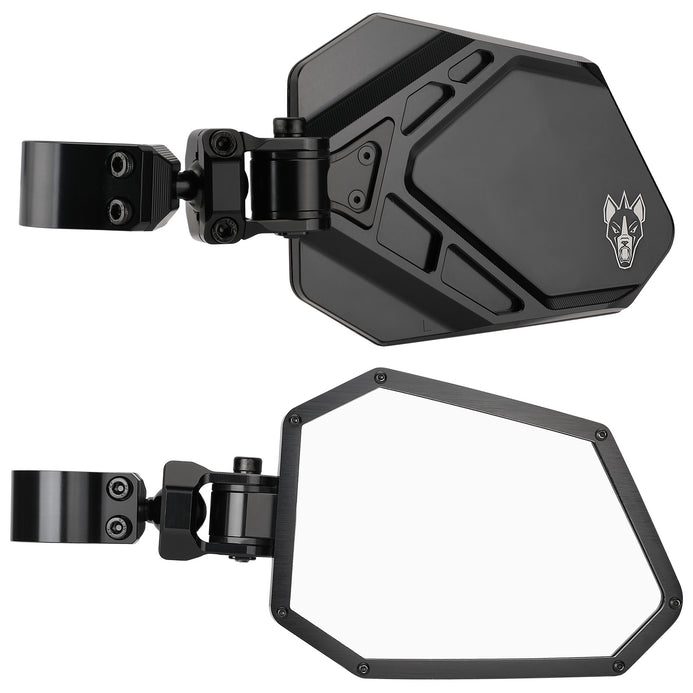 Motorcycle UTV Side Mirrors Rearview Mirrors 1.75 1.875 2 For Polaris  Ranger RZR XP 1000 900